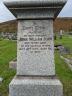 Grave - John William John - inscription